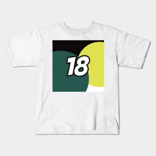 Lance Stroll Coloured Circles - Driver Number Kids T-Shirt